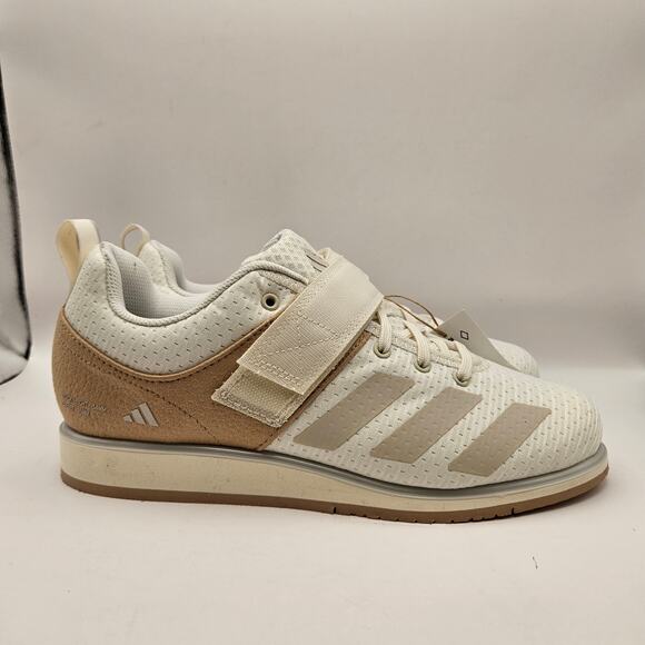 ADIDAS MEN\'S 7 ADIPOWER III WEIGHTLIFTING SHOES WARM SANDSTONE IH8235
